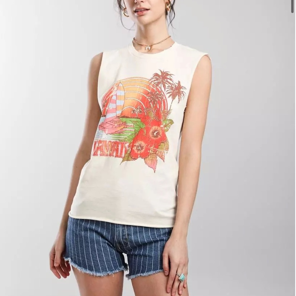 American Highway Hawaii Graphic Muscle Tee